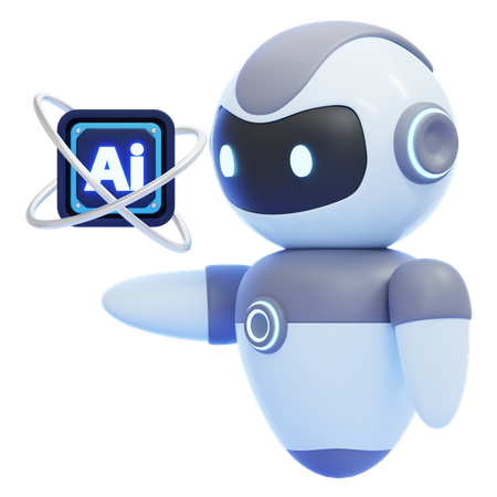 AI automation robot assistant illustration